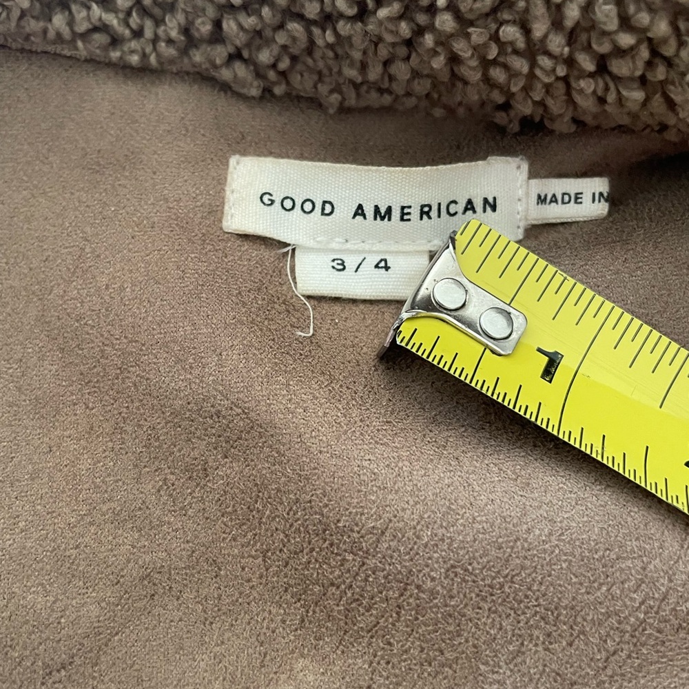 Good American Sherpa Shacket Jacket Long Sleeves Size 3/4(Extra Large)Oversized - Picture 11 of 13